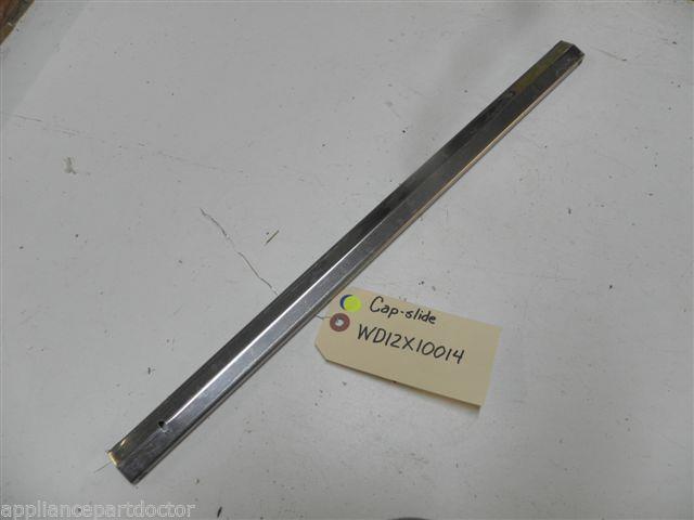 GE DISHWASHER WD12X10014 SLIDE CAP USED PART ASSEMBLY GE DISHWASHER WD12X10014 SLIDE CAP USED PART ASSEMBLY
